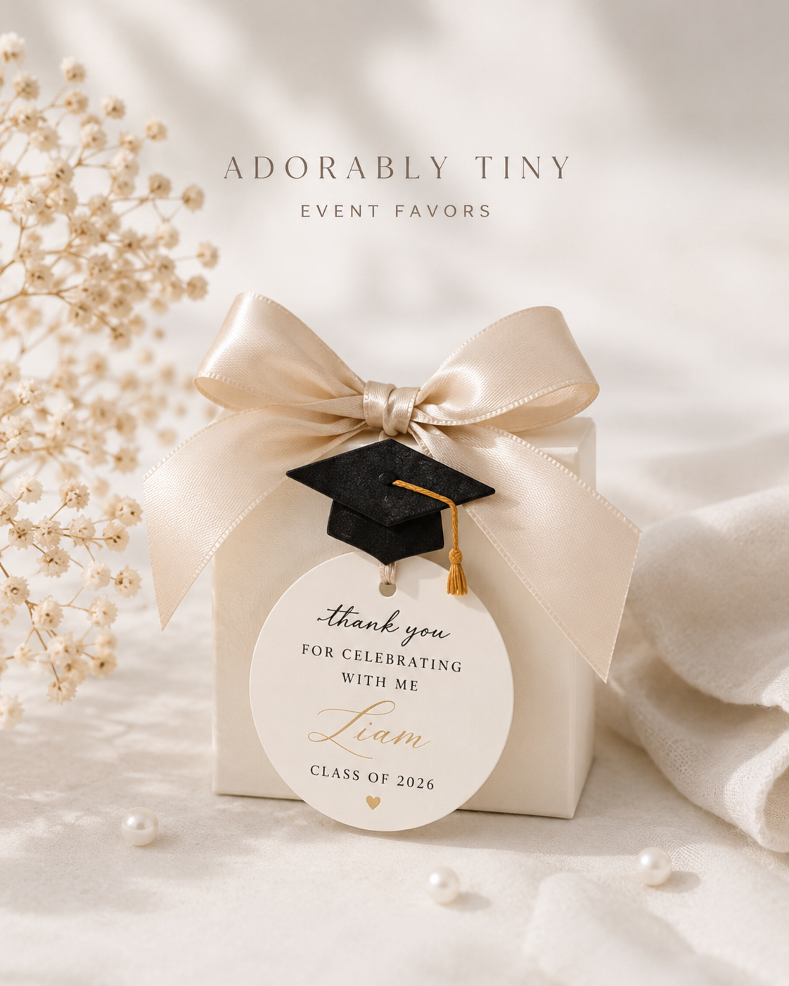 Graduation favor gift box